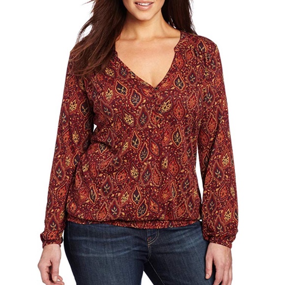 Lucky Brand Tops - Lucky Brand | Paisley Scarletta Blouse
